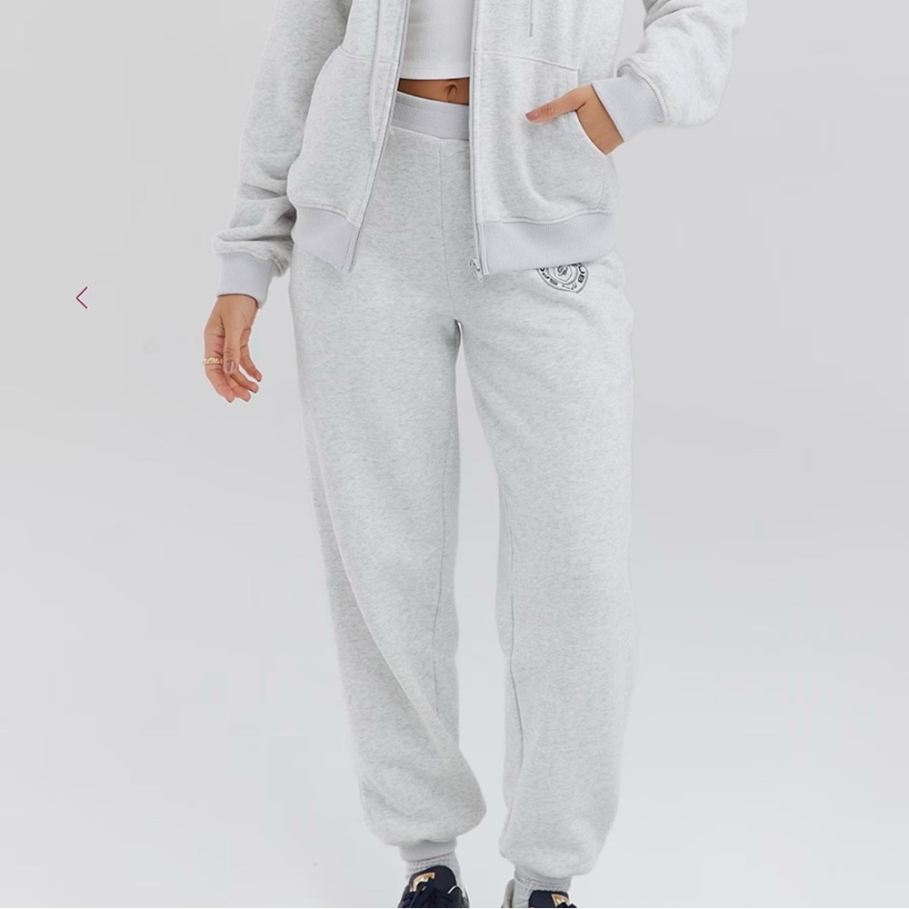 House of CB Light Grey Marl Fleece Back Jogging Trousers